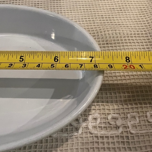 2 pieces Emile Henry escargots dish and oval baking dish.  Made in France. - Picture 10 of 12